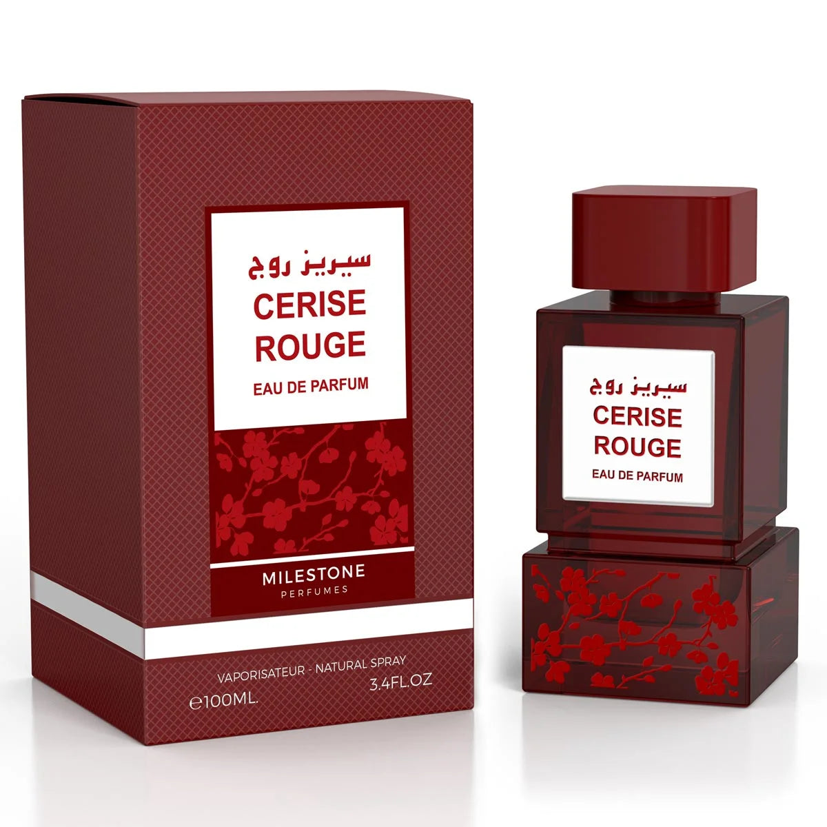 Milestone Cerise Rouge Eau De Parfum, Unisex, 100 Ml, Notes Of Black Cherry And Vanilla