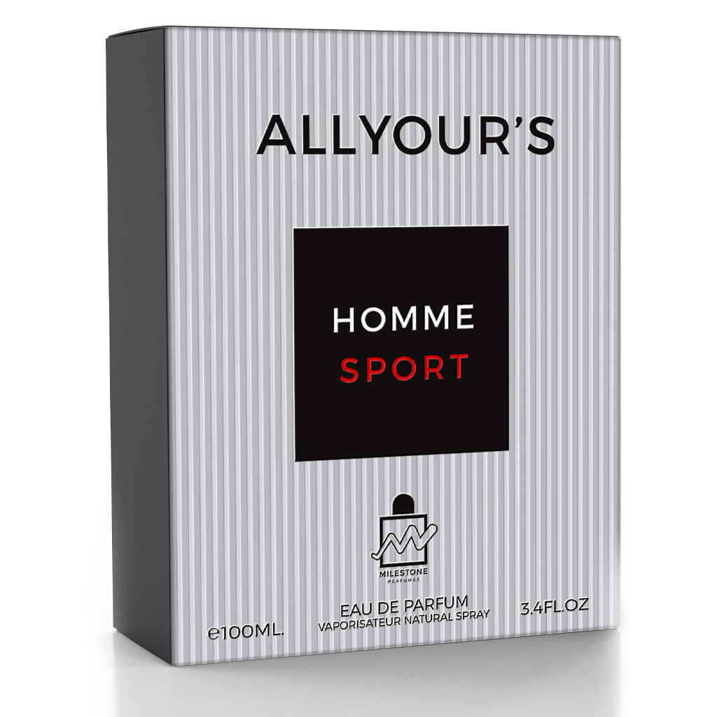 MILESTONE All Yours Homme Sport (Pour Homme)  100ML EDP
