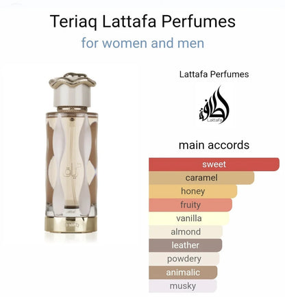 Apa De Parfum Lattafa Teriaq Unisex 100Ml