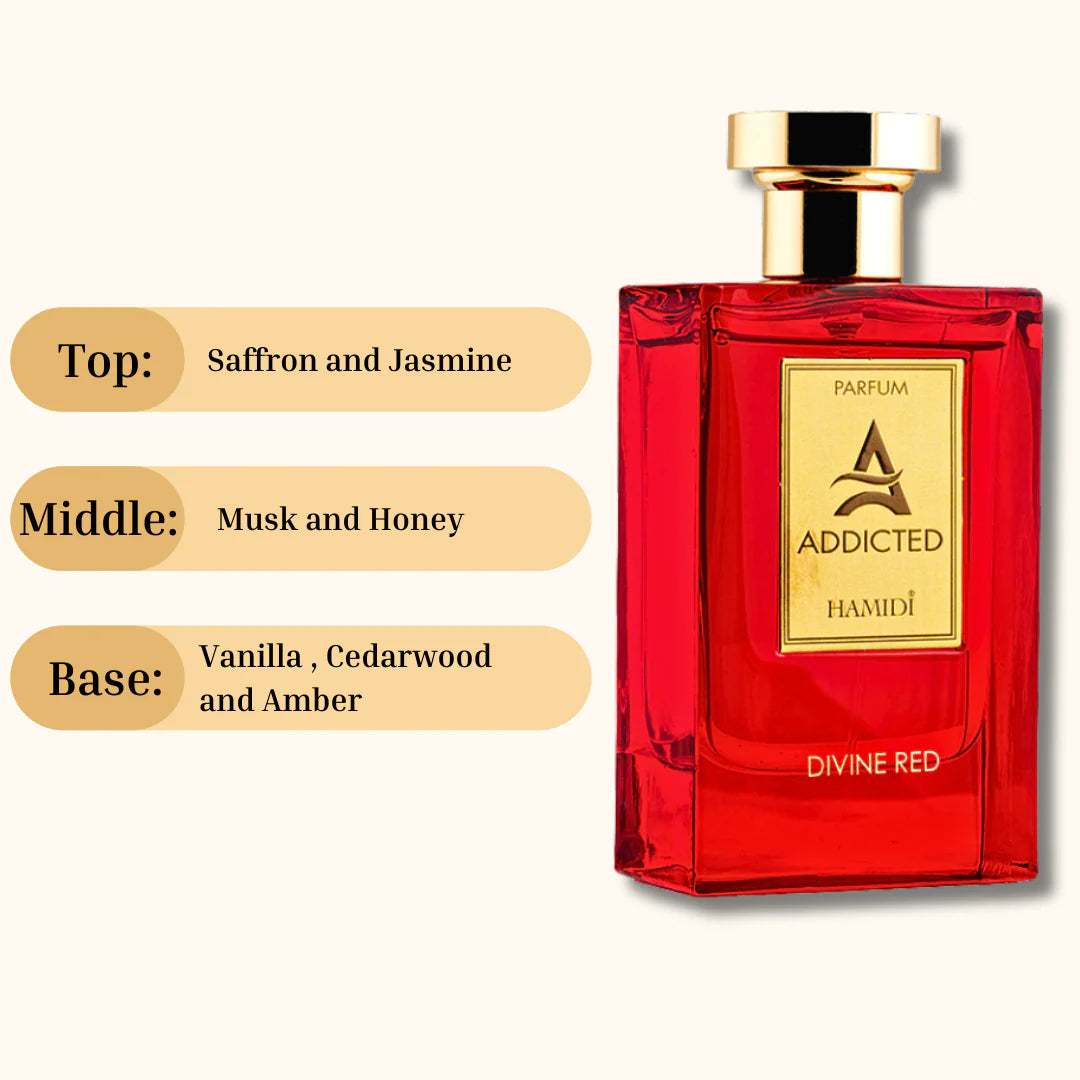 ADDICTED DIVINE RED By Hamidi ,Warm & Spicy, Unisex, 110 ML