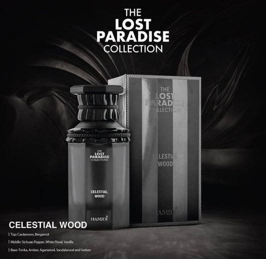 CELESTIAL WOOD EDP Spray 100ML By Hamidi Blend of Spices & Aromatic Woods.