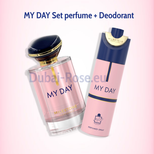 Set My Day (parfum 100ml + Deodorant 200ml) By Milestone