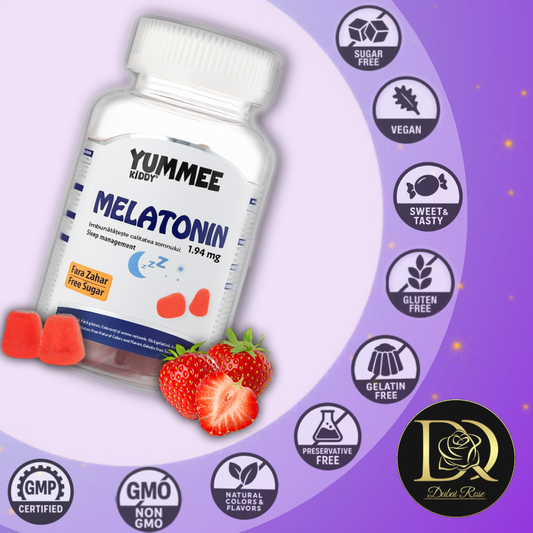 YUMMEE KIDDY Melatonin Gummies, 1.94mg, 60 pieces, strawberry flavor, sugar free