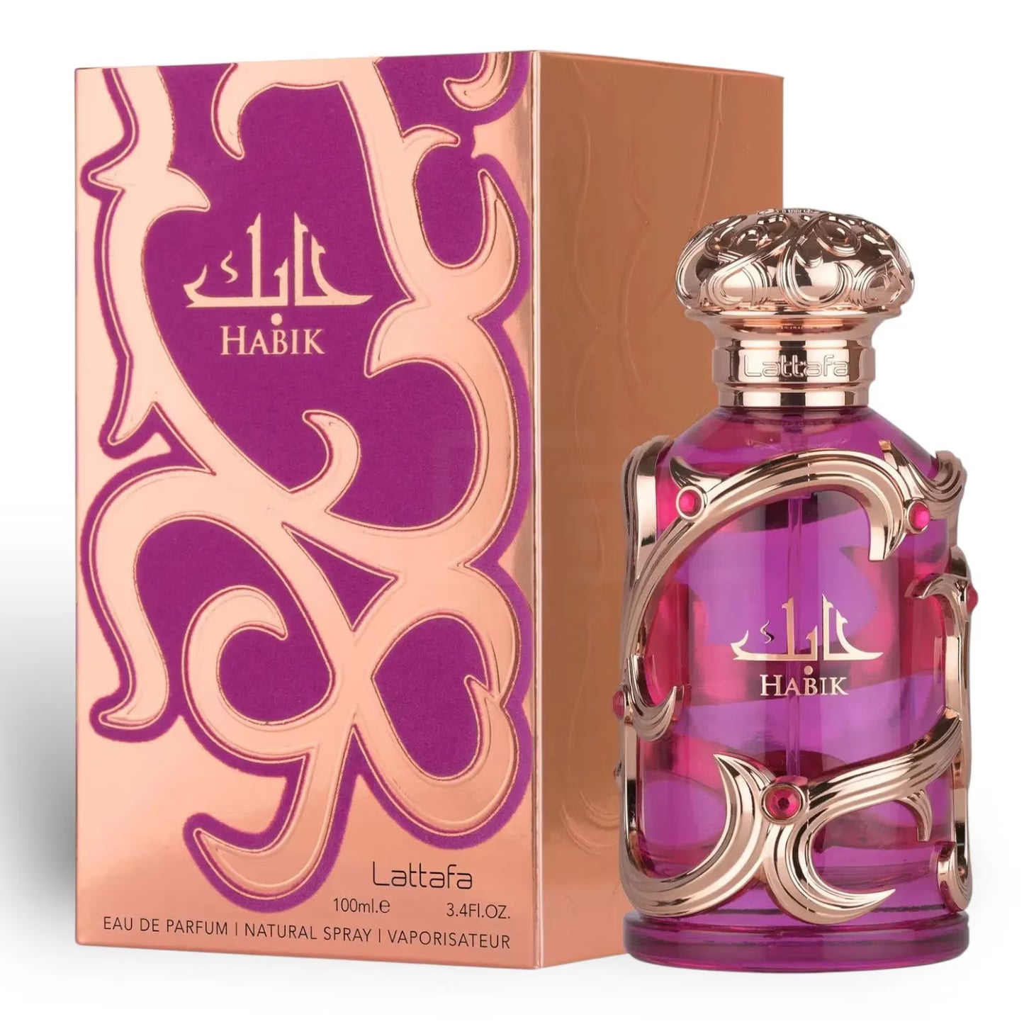 Lattafa Habik For Women 100ml EDP(Inspired by Versace Pour Femme Dylan Purple)