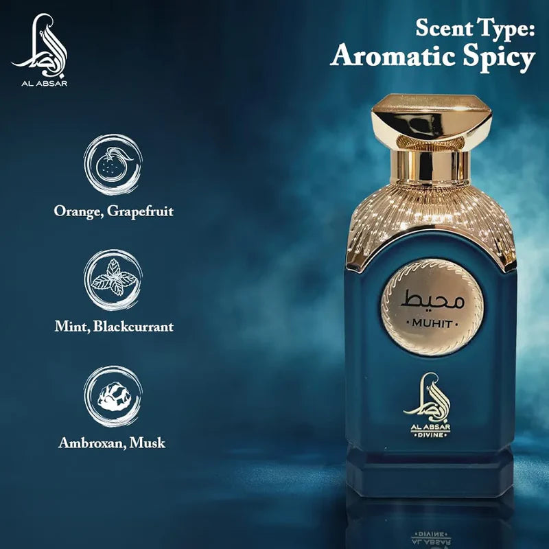 Al Absar Divine Muhit Eau de Parfum, Unisex, 100 ml (Inspired by Pacific Chill Louis Vuitton.)